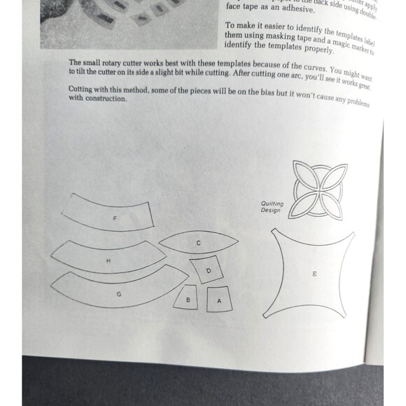 1988 Quick Strip Jorgenson Double Wedding Ring Quilt Acrylic Templates + Book - Picture 8 of 16